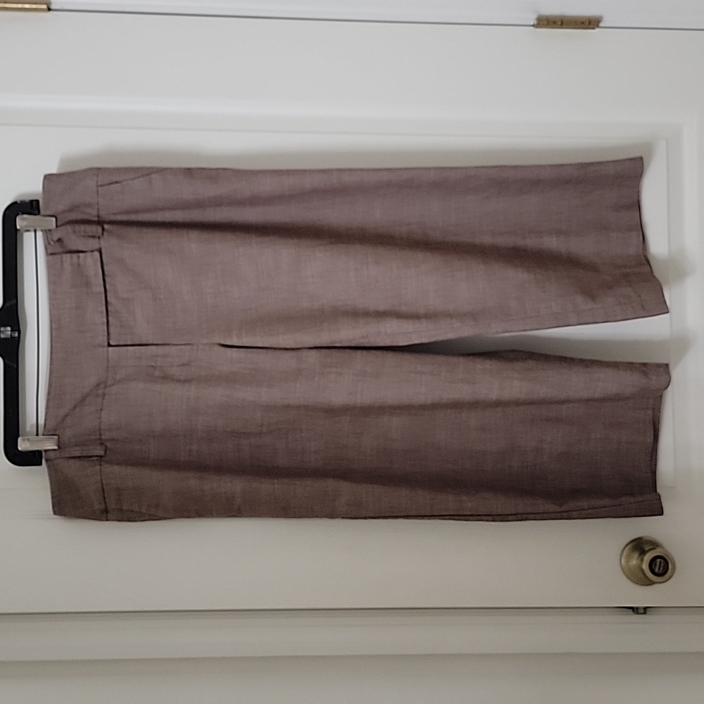 AB Studio Size 16 Brown Wide Leg Trouser, Excellent Used Condition.